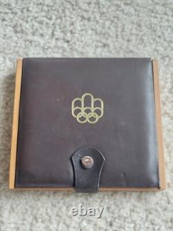 1976 Canada Olympics 4 Piece Silver Proof Coin Set With Case COA 4.4 oz ASW