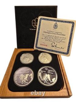 1976 Canada Olympics Proof 4 Coin Set Silver ASW 4.33 withCOA