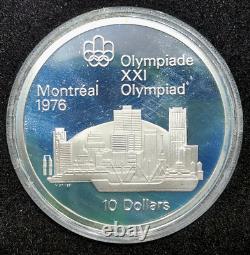 1976 Canada Proof 4 Coin Olympic Set 925 Silver OGP & COA