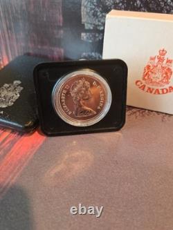 1976 Canada Silver Dollar Parliament Buildings Centennial Proof-Like Low MINTAGE