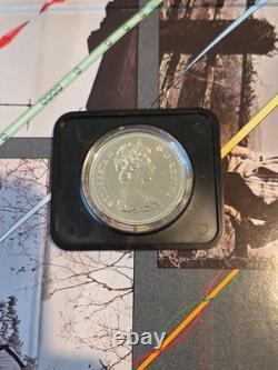 1976 Canada Silver Dollar Parliament Buildings Centennial Proof-Like Low MINTAGE