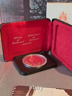 1976 Canada Silver Dollar Parliament Buildings Centennial Proof-Like Low MINTAGE