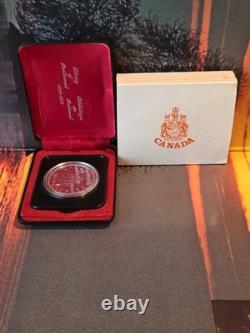 1976 Canada Silver Dollar Parliament Buildings Centennial Proof-Like Low MINTAGE