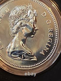 1976 Canada Silver Dollar Parliament Buildings Centennial Proof-Like Low MINTAGE