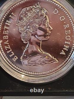 1976 Canada Silver Dollar Parliament Buildings Centennial Proof-Like Low MINTAGE