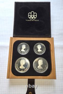 1976 Montreal Olympic Coins Proof Set 4.326 Troy oz Silver