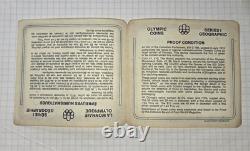 1976 Montreal Olympic Coins Proof Set 4.326 Troy oz Silver