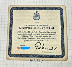1976 Montreal Olympic Coins Proof Set 4.326 Troy oz Silver