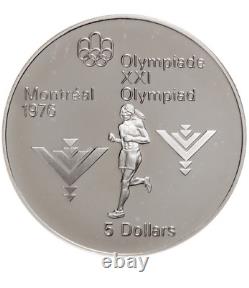 1976 Montreal Olympics Sterling Silver Proof Four Coin Set Series IV COA + Box