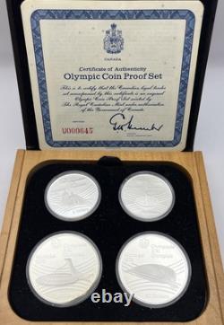 1976 Olympic Coin Silver Proof 4 Coin Set Montréal Canada