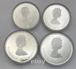 1976 Olympic Coin Silver Proof 4 Coin Set Montréal Canada