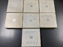1976 Olympic Silver Proof 28 Coin Set Montreal Canada Full Set