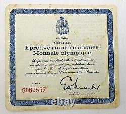 1976 Proof Silver Canadian Montreal Olympic Games 4 Coin Sterling Set Series 3