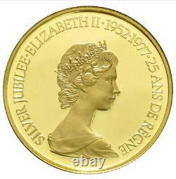 1977 Canada Queen Elizabeth II Silver Jubilee $100 Gold Proof Coin with Box & COA