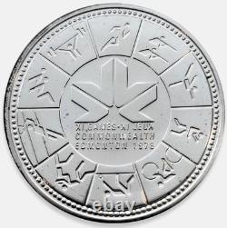 1978 $1 Canada Commonwealth Games Silver Proof Dollar Rainbow Toned High SP Grad