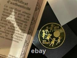 1979 $100 Canada Gold Coin Proof Year of Child 1/2 oz gold 22 Carat Gold