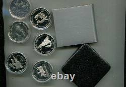 1979 1993 $1 Canada Silver Dollar Proof Coin Lot Of 6 Different 478t