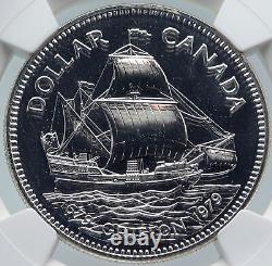 1979 CANADA UK Queen Elizabeth II Griffon Ship 300Y Proof Silver Coin NGC i86018