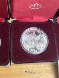 1982-1984 Canada Proof. 500 Silver Commerative Dollars Lot 3