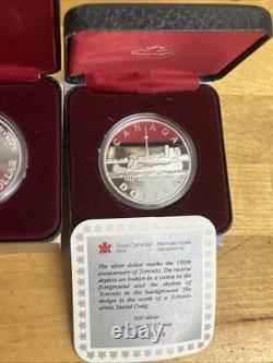 1982-1984 Canada Proof. 500 Silver Commerative Dollars Lot 3