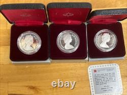 1982-1984 Canada Proof. 500 Silver Commerative Dollars Lot 3