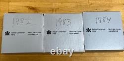 1982-1984 Canada Proof. 500 Silver Commerative Dollars Lot 3