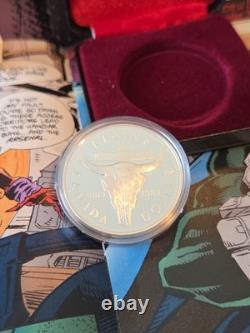 1982 Canada Proof Silver Dollar Regina Centennial Bison Skull Beauty