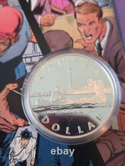 1984 Canada Proof Silver Dollar Toronto 150th Anniversary CN Tower + Canoe