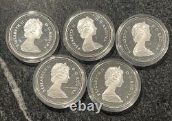 1984 Canada Toronto Silver Dollar Cameo Proof (Lot Of 5)