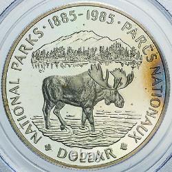 1985 Canada Dollar Silver Nat'l Park Pcgs Pr69 Dcam Proof Bu Unc Choice