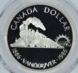 1986 Canada 1 Dollar Silver Vancouver PR70 DCAM PCGS