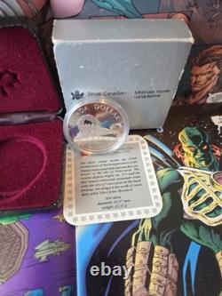 1986 Canada Proof Silver $1 Vancouver Centennial First Transcontinental Trail