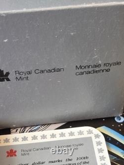 1986 Canada Proof Silver $1 Vancouver Centennial First Transcontinental Trail