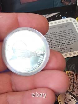 1986 Canada Proof Silver $1 Vancouver Centennial First Transcontinental Trail