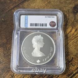 1987 CANADA 1988 CALGARY OLYMPICS Ice Skating OLD Proof Silver $20 Coin Icg pr69