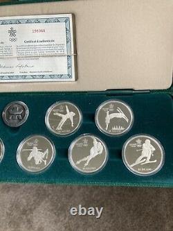 1988 CANADA OLYMPIC SILVER 10 coin proof set ten $20 coins 10 oz. Silver
