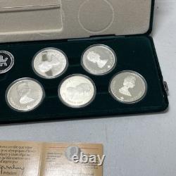 1988 Calgary Canada Olympic Winter Games 10 Silver Proof $20 Coin Collection