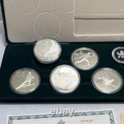 1988 Calgary Canada Olympic Winter Games 10 Silver Proof $20 Coin Collection