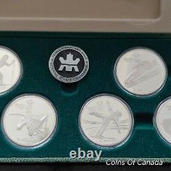 1988 Canada Calgary Olympics SILVER 10 Coin Proof Set withCase+ COA #coinsofcanada