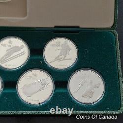 1988 Canada Calgary Olympics SILVER 10 Coin Proof Set withCase+ COA #coinsofcanada