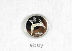 1988 Canada Calgary Silver Proof Olympic 10 Coin Set COA and original Velvet Box