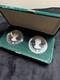 1988 Canada Olympic Silver Proof Coin Set 2-Coin Set Original Case