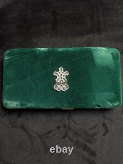 1988 Canada Olympic Silver Proof Coin Set 2-Coin Set Original Case