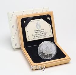 1989 Canada $5 Commemorative Maple Leaf 1 oz. 9999 Silver Proof Coin in OGP