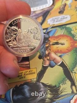 1989 Canada Proof Silver $1 Mackenzie Expeudition River That Swallowed the Map