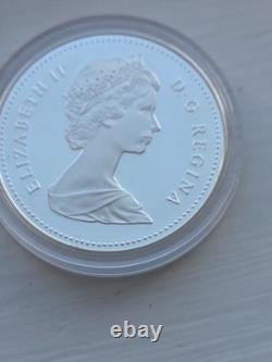1989 Canada Proof Silver $1 Mackenzie Expeudition River That Swallowed the Map