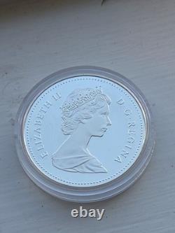 1989 Canada Proof Silver $1 Mackenzie Expeudition River That Swallowed the Map