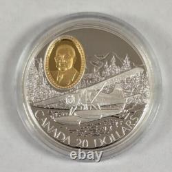 1990 to 1993 Canada $20 8 Piece Set 8oz. 925 Silver Proof Gold Cameo Insert