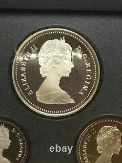1991 CANADA Elizabeth STEAMSHIP FRONTENAC 1816 Proof Silver $1 Coin & 100 Stamp