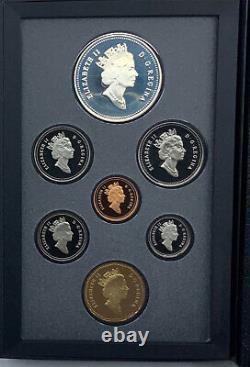 1992 CANADA Elizabeth II STAGECOACH Old Proof Set of 7 Coins 1 is SILVER i114477